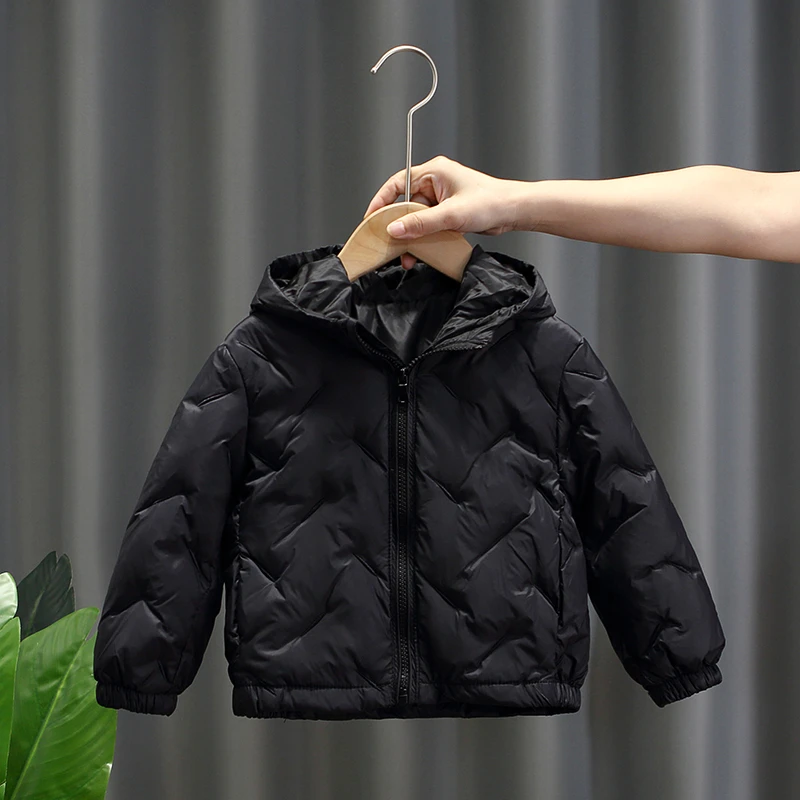 童装儿童羽绒服2025秋冬新款男童女童短款加厚外套宝宝刺绣面包服