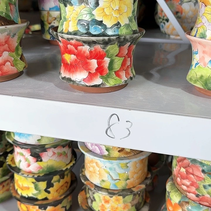 紫砂花盆文姐花盆