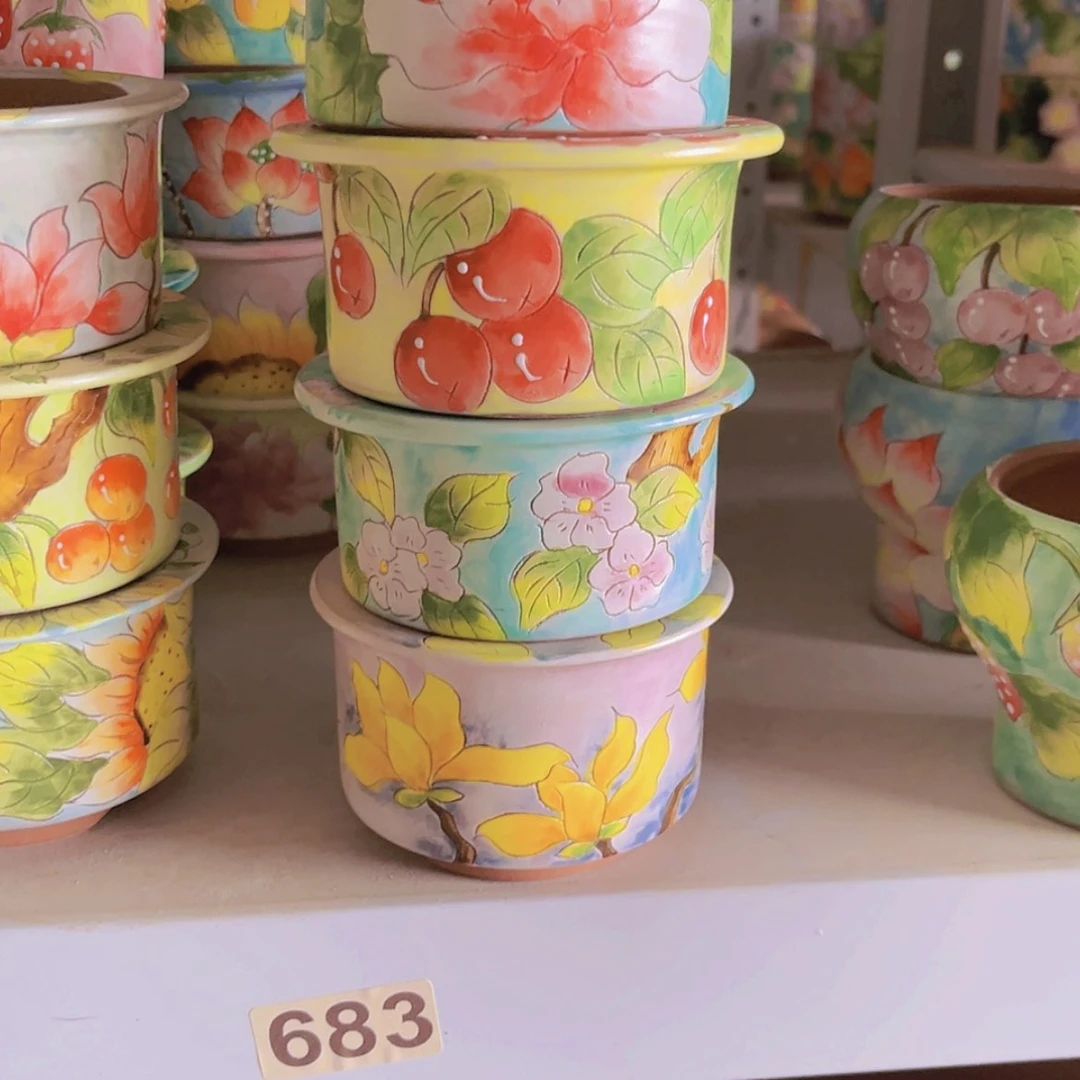 【闪购商品】密胺景德镇陶瓷花盆