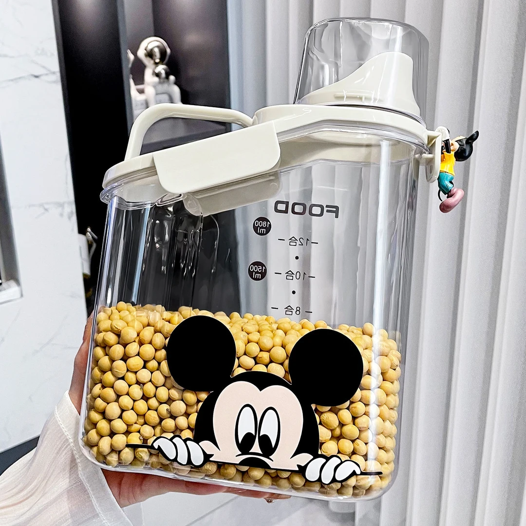 米奇杂粮罐五谷杂粮收纳盒家用食品级储存罐防虫防潮储粮桶密封桶