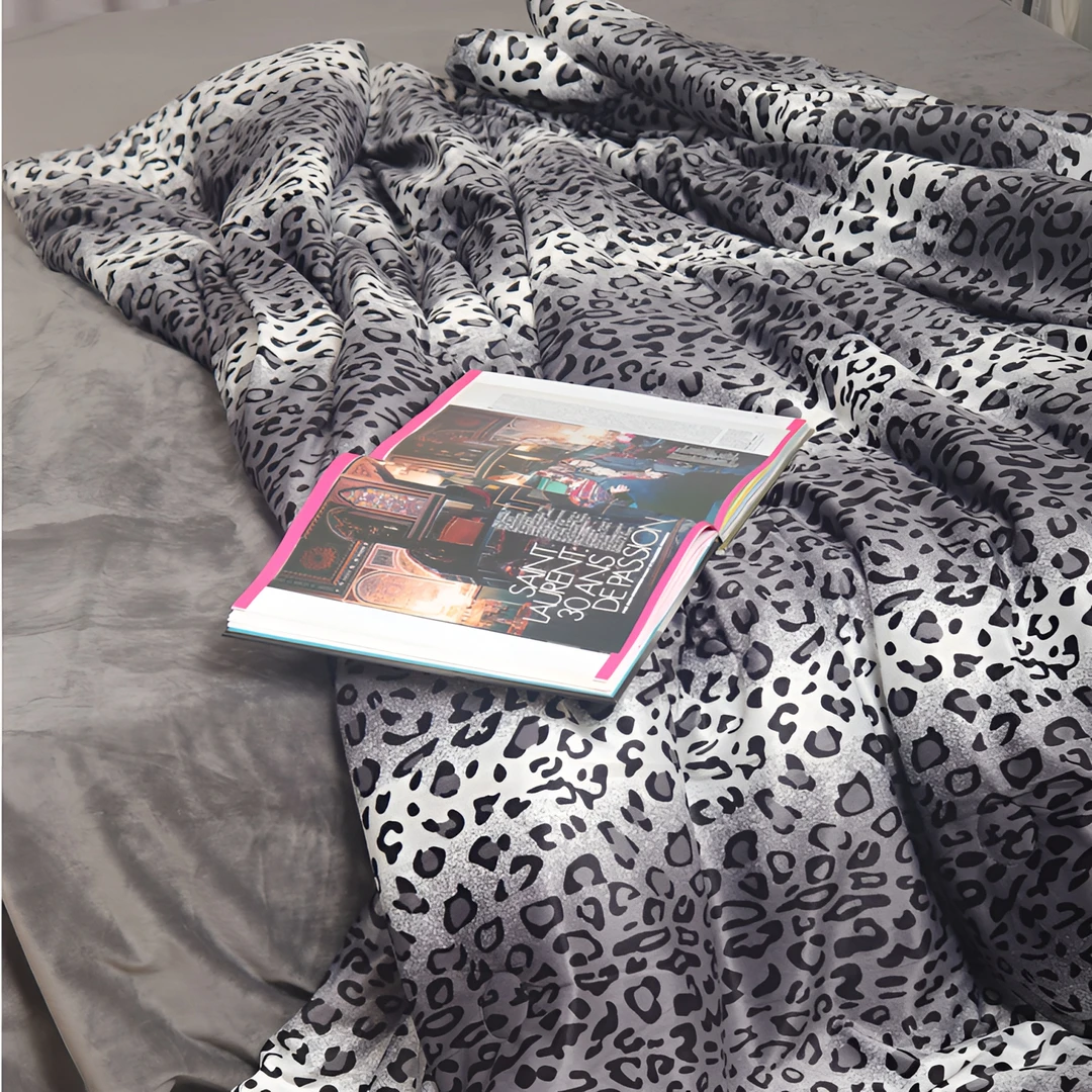 [韩国出口高品质]雪花绒保暖斑马纹/豹纹秋秋冬被