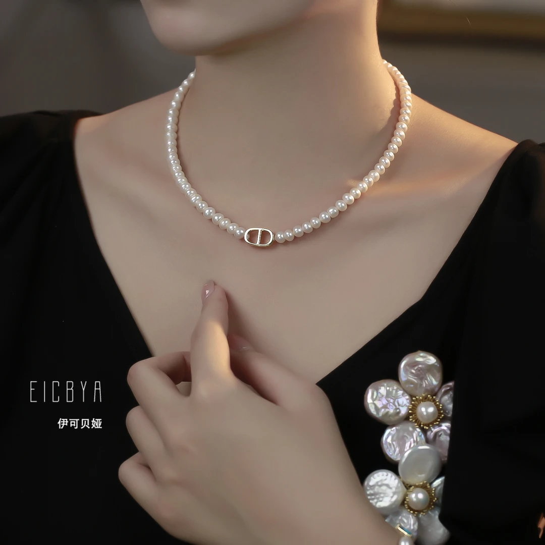 坠链均925银 【过去的CD】项链白色百搭经典气质时尚简约复古强光女