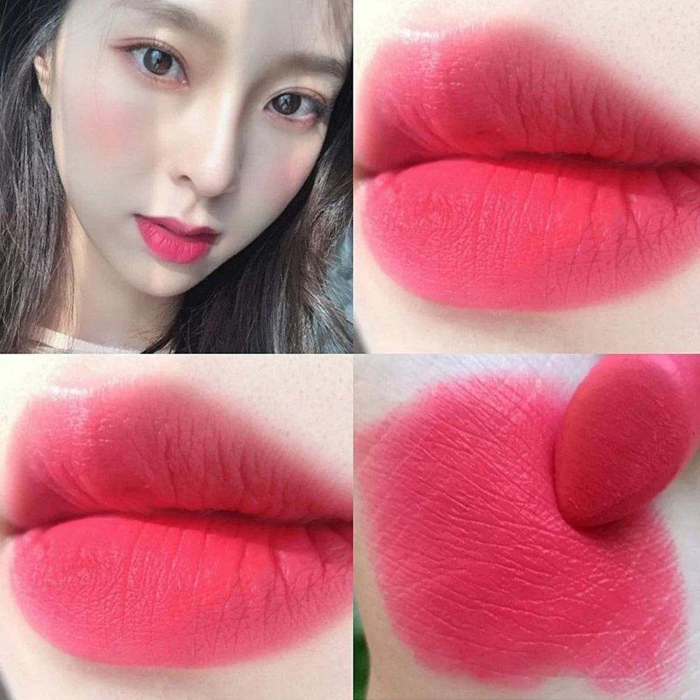 2023新款嫩粉口红桃粉色夏日雾面防水不脱妆蜜桃芭比粉显白火龙果