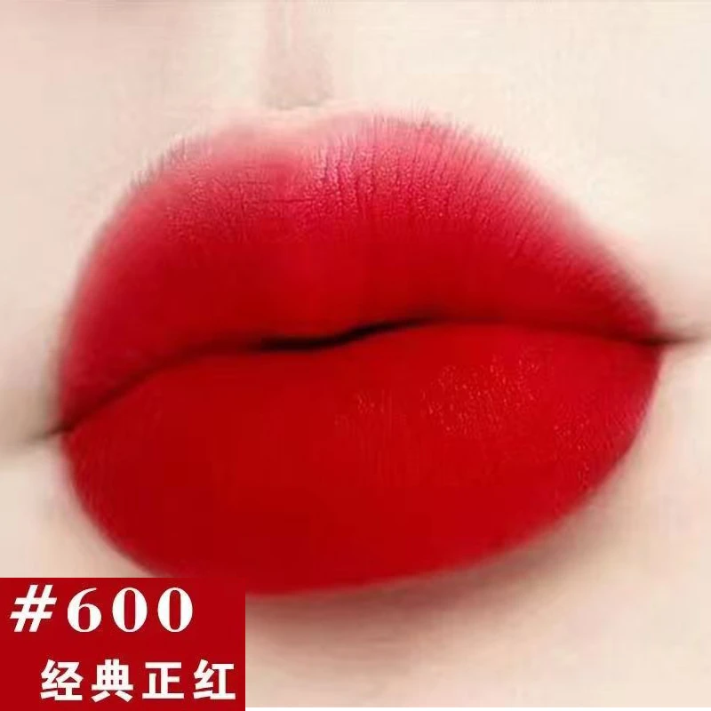 新款显白经典正红口红黑金薄雾不沾杯雾面丝绒女王大红气质低饱和