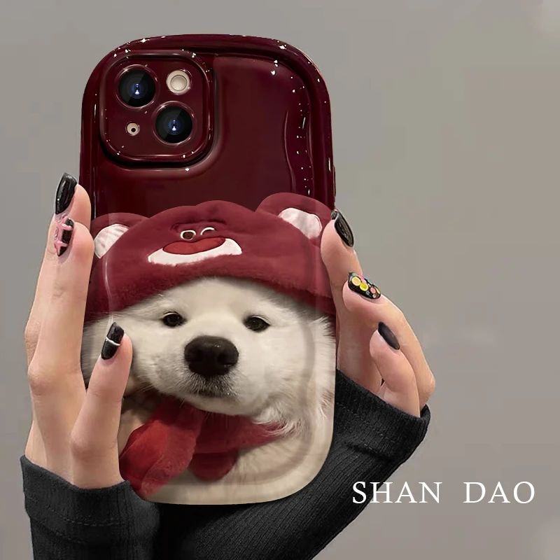 帽子小狗狗小胖子苹果15iPhone14华为OPPO小米VIVO女款可爱手机壳