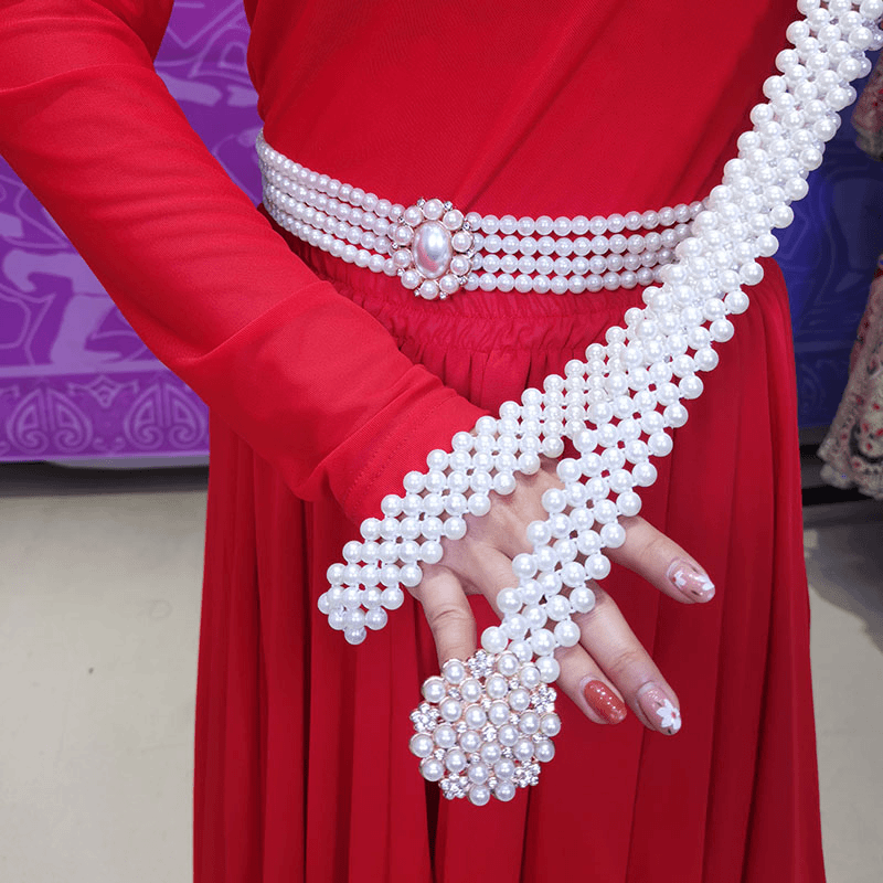 新疆维吾尔族帽头饰民族演出五排腰带