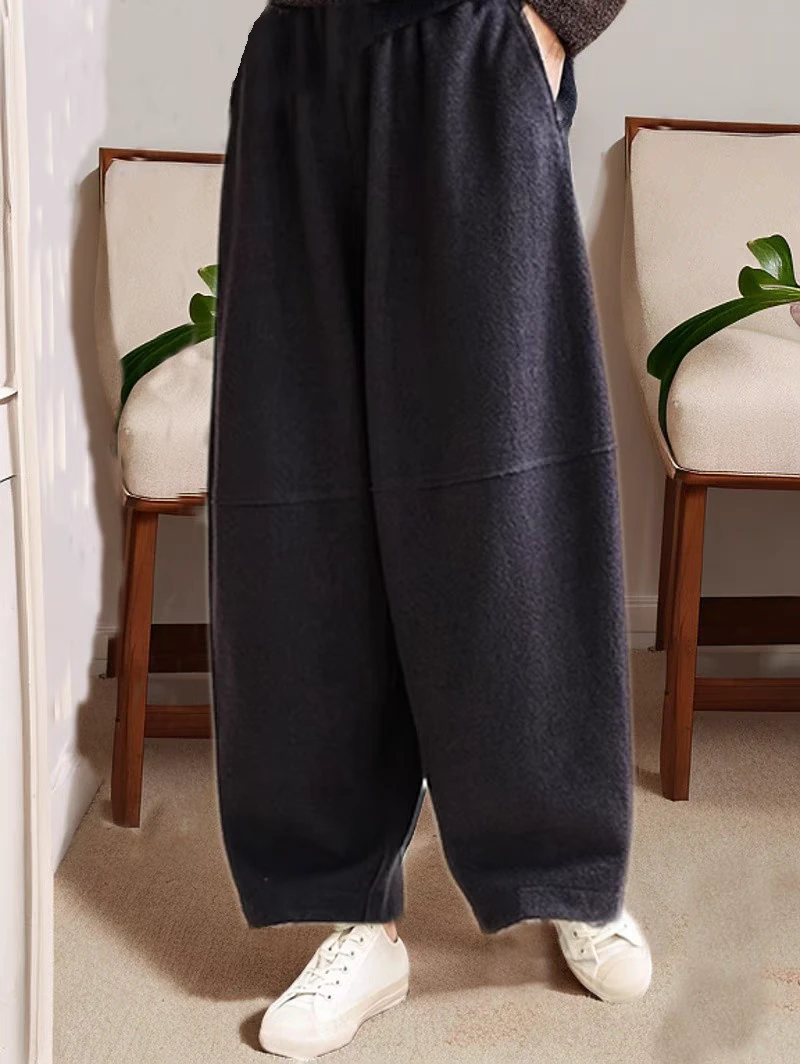 韩国首尔家立体拼接弯刀裤5326