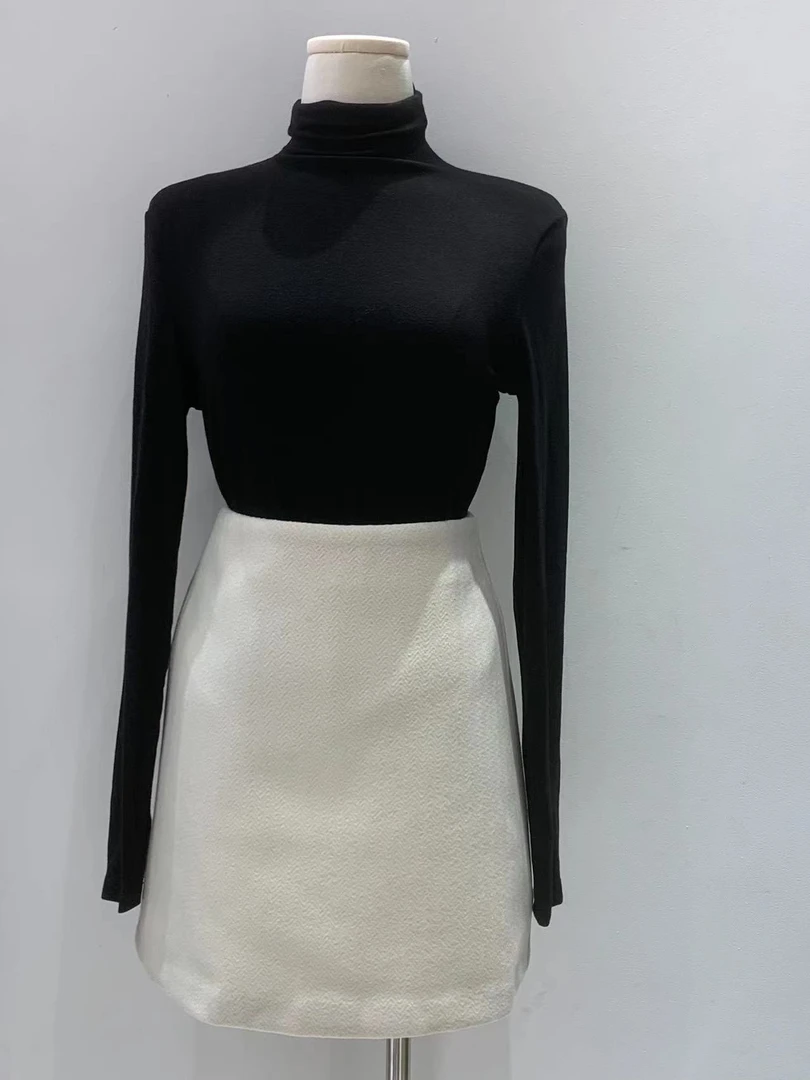 韩国首尔家芝麻软糯高领打底长袖8331