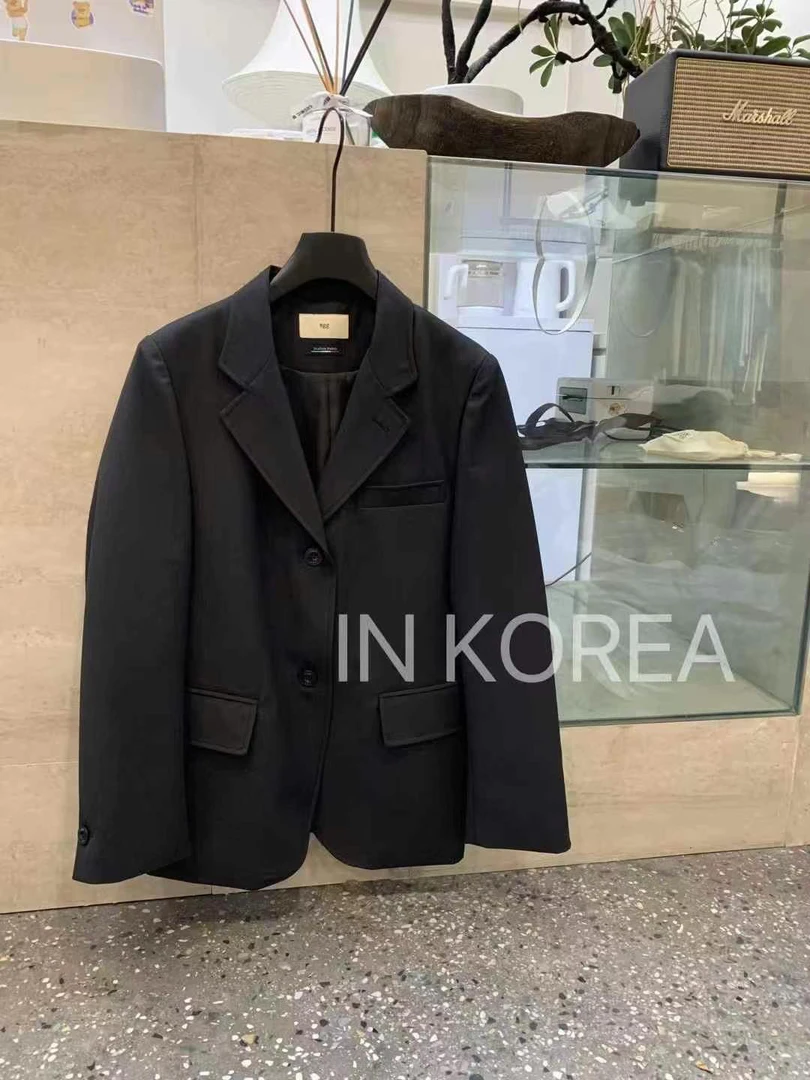 【仅支持48小时退换货】 in Korea egg秋季新款黑灰西装