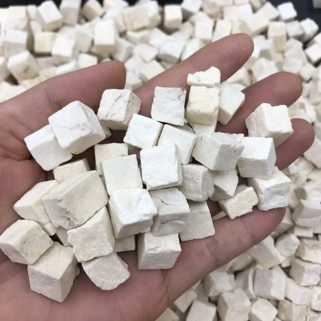 云南茯苓块无硫去皮中药材食用白茯苓炖汤原切生晒500g净重发货