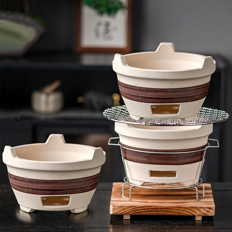 围炉煮茶炭炉明火干烧煮茶壶罐罐烤奶家用全套中式户外高温烧烤炉