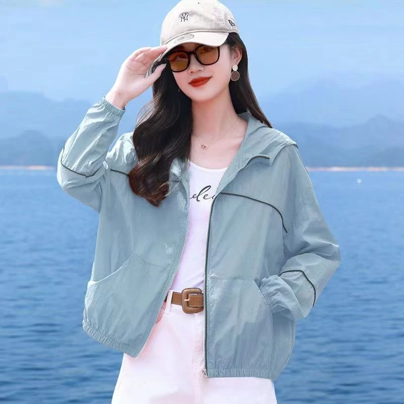 超仙轻薄防晒衣女夏季2025新款短款棒球服薄款外套休闲时尚防晒服