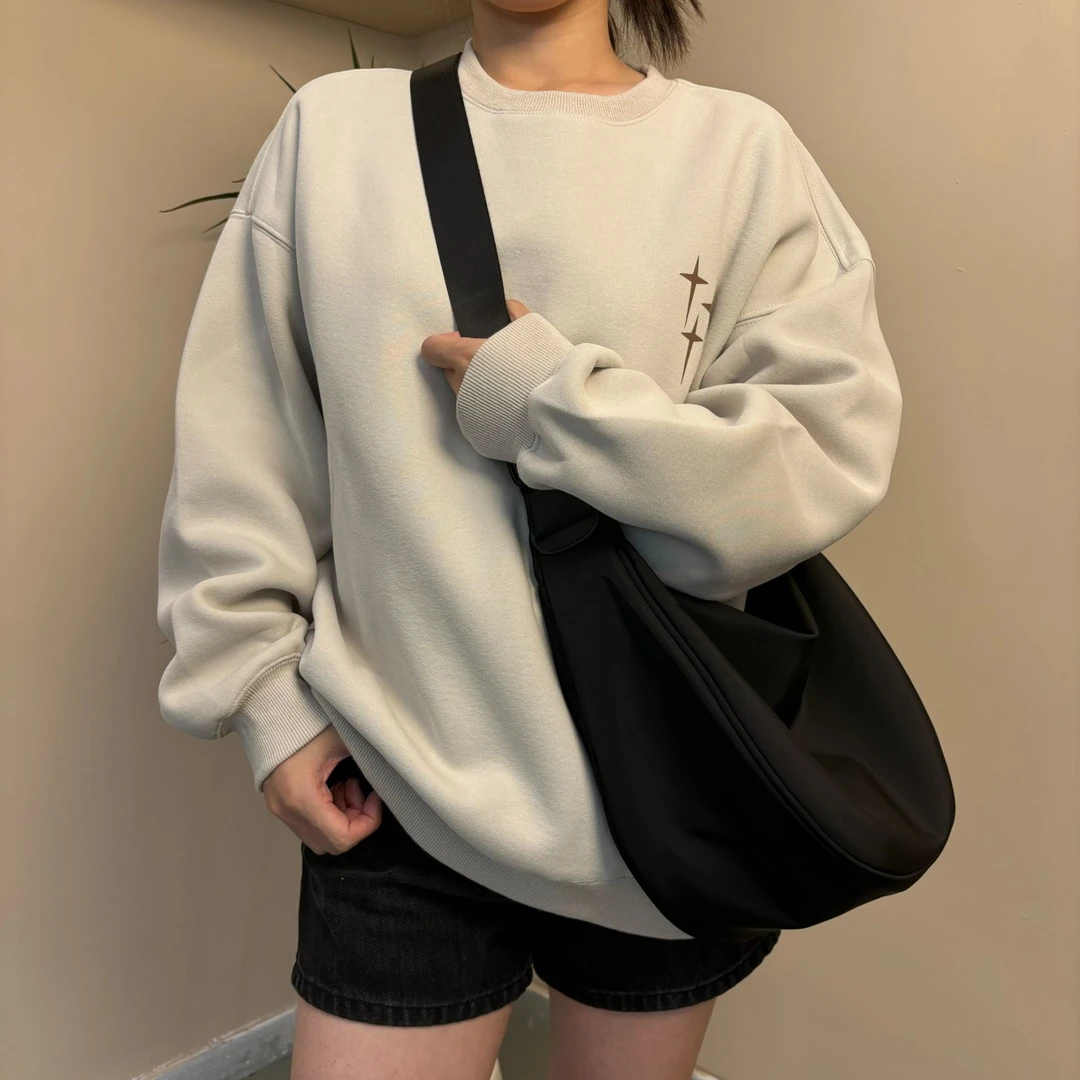 【米谷米谷】简约百搭防水休闲布包斜挎包斜挎包女款爆款2025休闲包