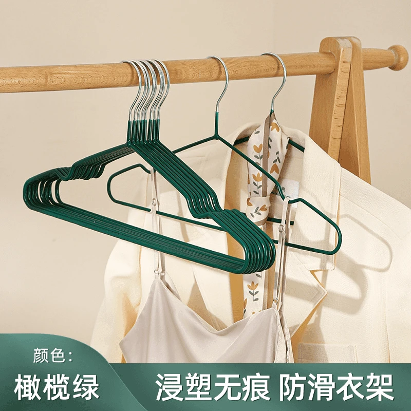 家用衣架实用款铁衣服架防滑晒衣衣挂铁线晾衣宿舍挂衣松弛感家用