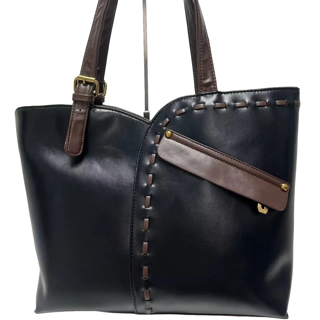 女包401/420休闲时尚轻奢百搭女士真皮小众简约潮流设计师水桶包