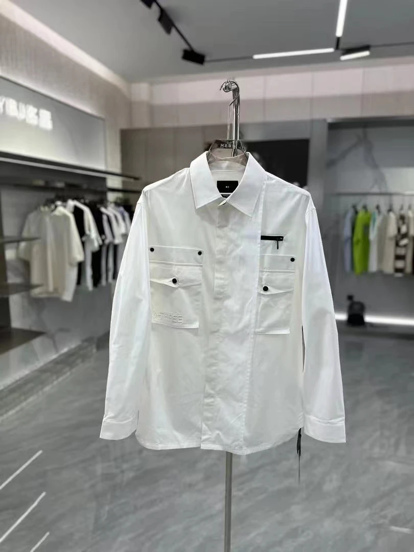 B5006秋季男士休闲衬衫A9 偏大宽松