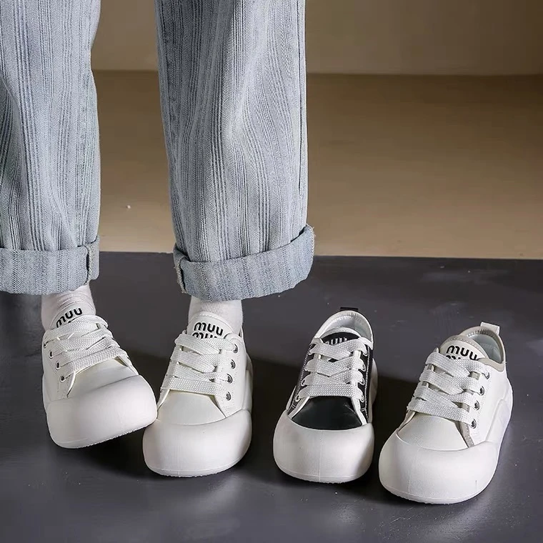 春夏厚底百搭尤莱特学生板鞋小白鞋运动休闲鞋DT0667