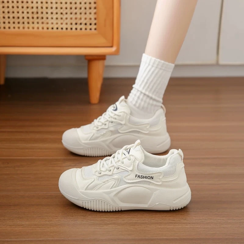 女生秋冬新款休闲时尚百搭厚底运动老爹鞋YB32