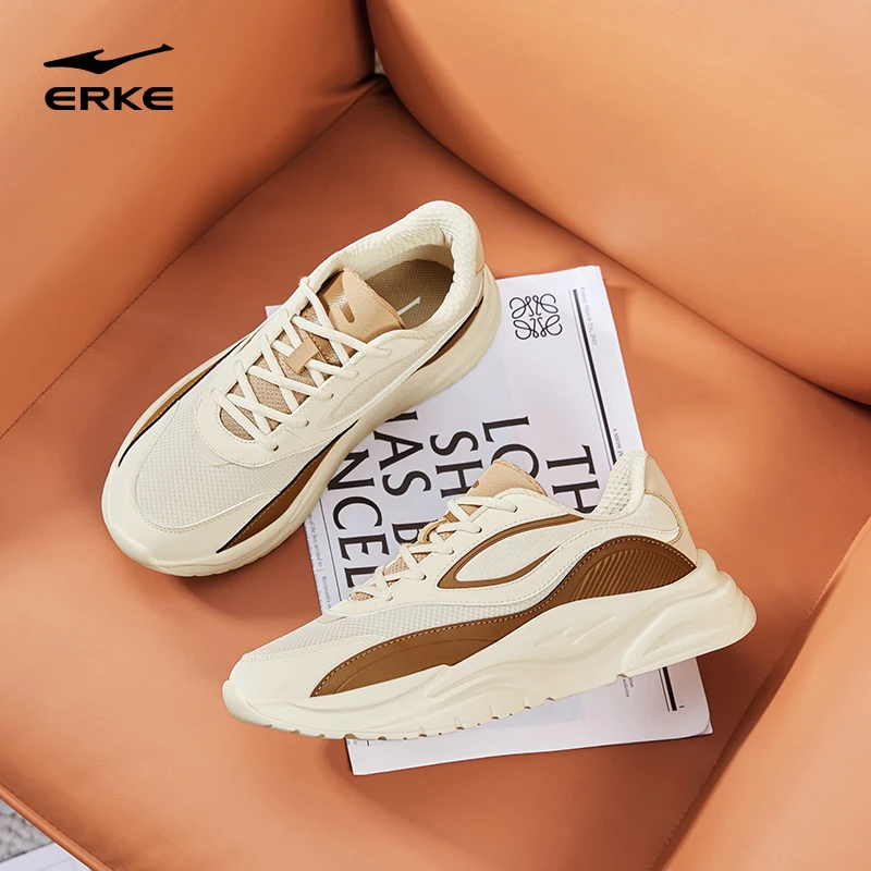 漫心2.0丨鸿星尔克夏季新款情侣老爹鞋透气运动休闲鞋51124302238