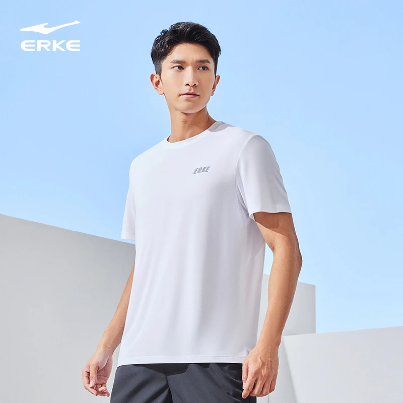 鸿星尔克短袖t恤2024夏季新款男士冰丝运动速干衣51224102089-xy