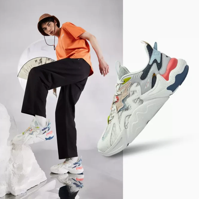 【吴烟当曲-浔系列】鸿星尔克美拉德时尚复古运动休闲鞋51122102030