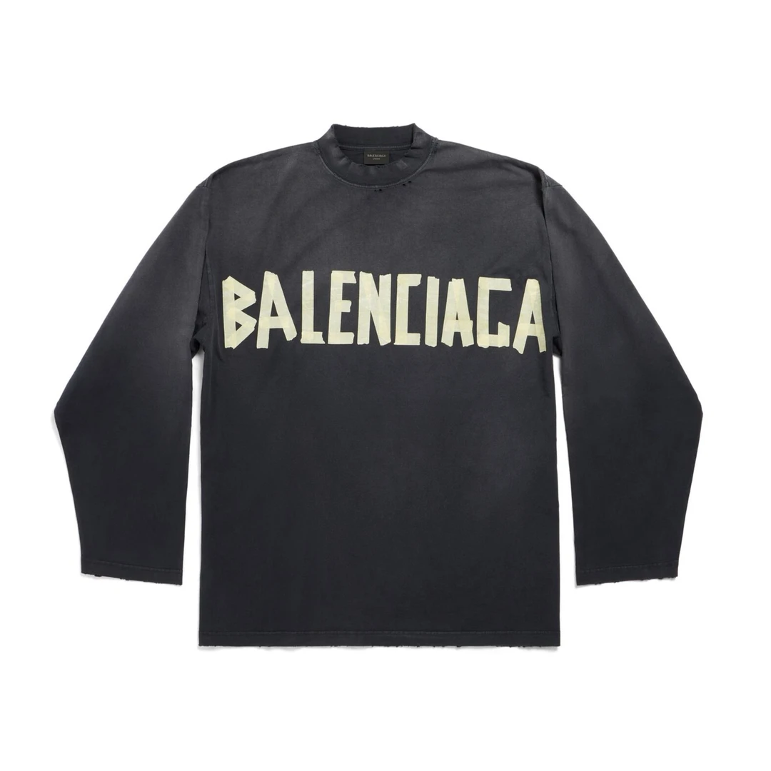 全新未使用 Balenciaga/巴黎世家 米兰专柜 胶带长袖T恤 3-4周到