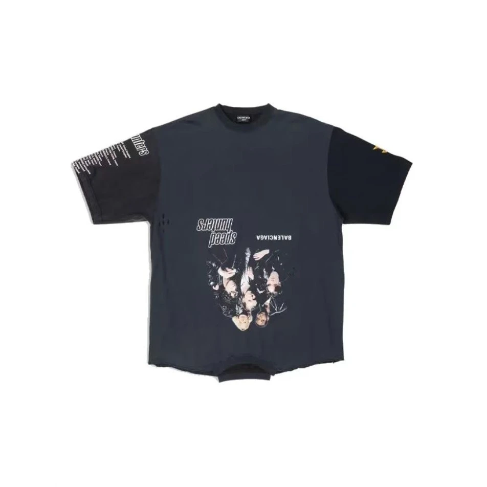 全新未使用 Balenciaga/巴黎世家 奥莱 倒置乐队T恤 3-4周到