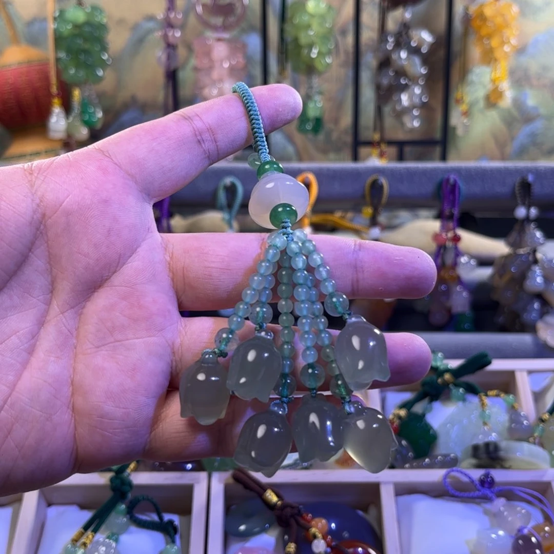 玛瑙/玉髓车挂未镶嵌微瑕