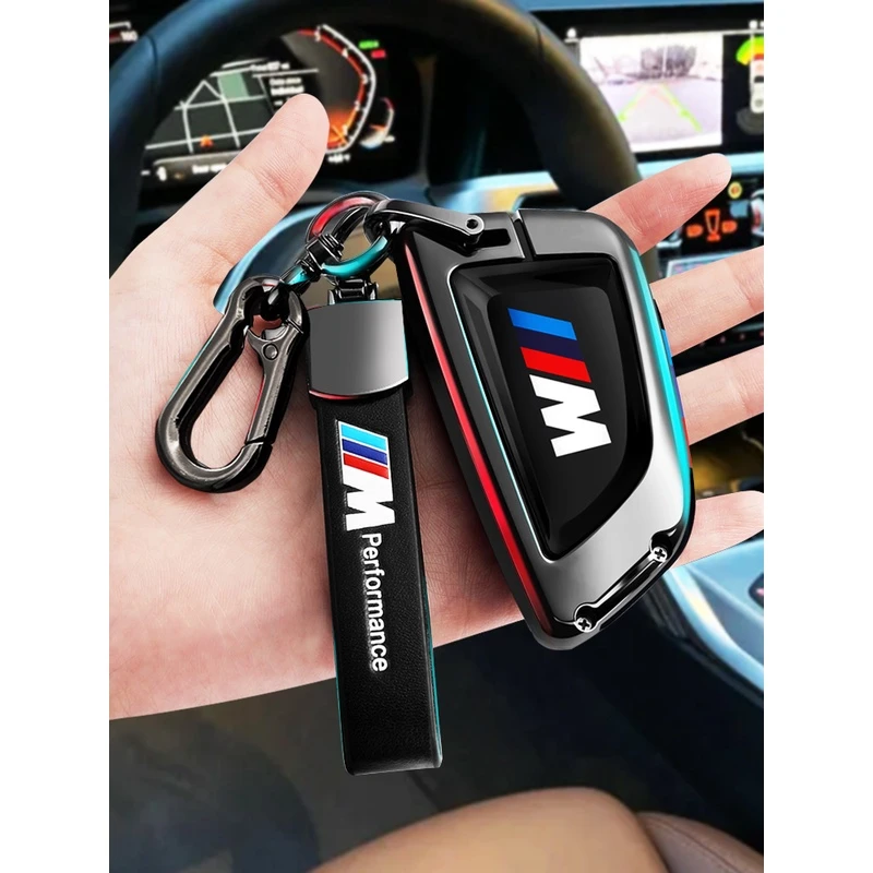 宝马5系钥匙套530高档五系525li包3系刀锋X3X5壳X6车X1合金扣男士