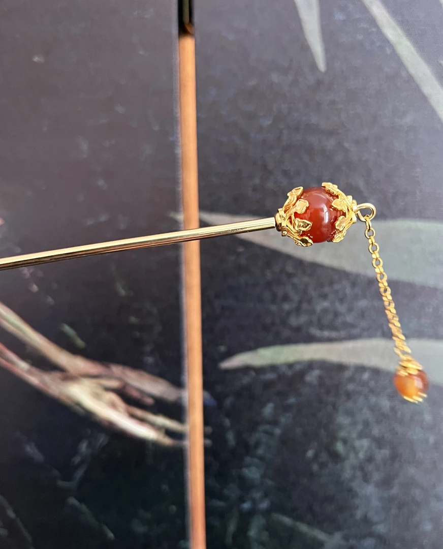 华翊堂原创设计铜镀金福利款糖葫芦发簪
