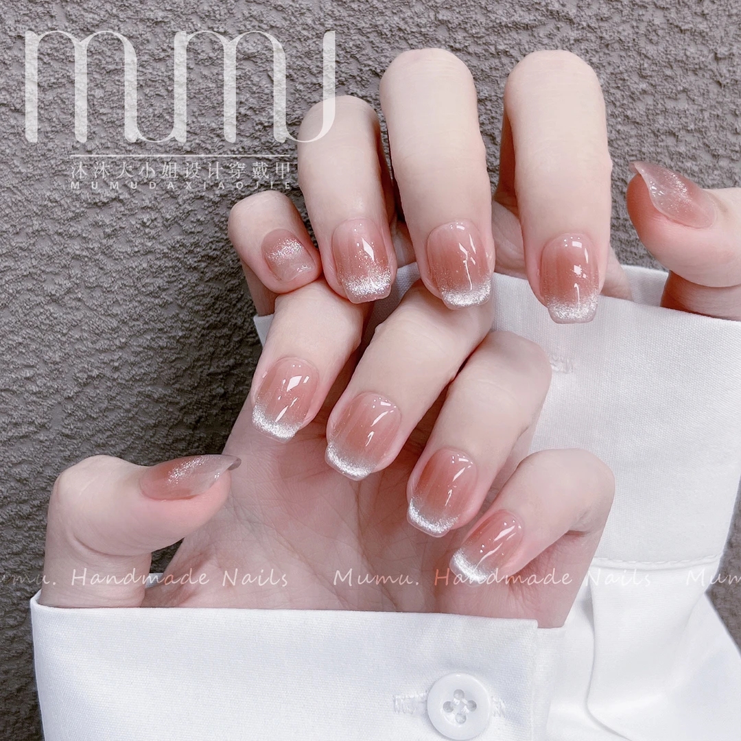 【云梦星河】纯手工穿戴甲 定制美甲贴片 穿戴美甲套装 Mumu.猫眼