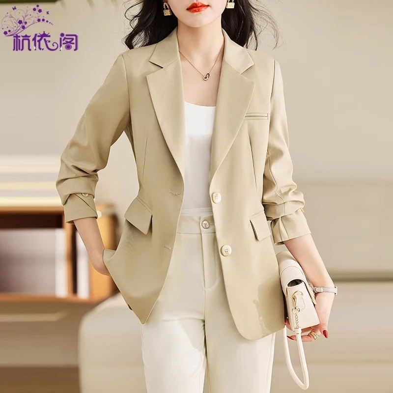 高级感小西装外套女2025春季新款女装小个子气质上衣休闲春秋西服