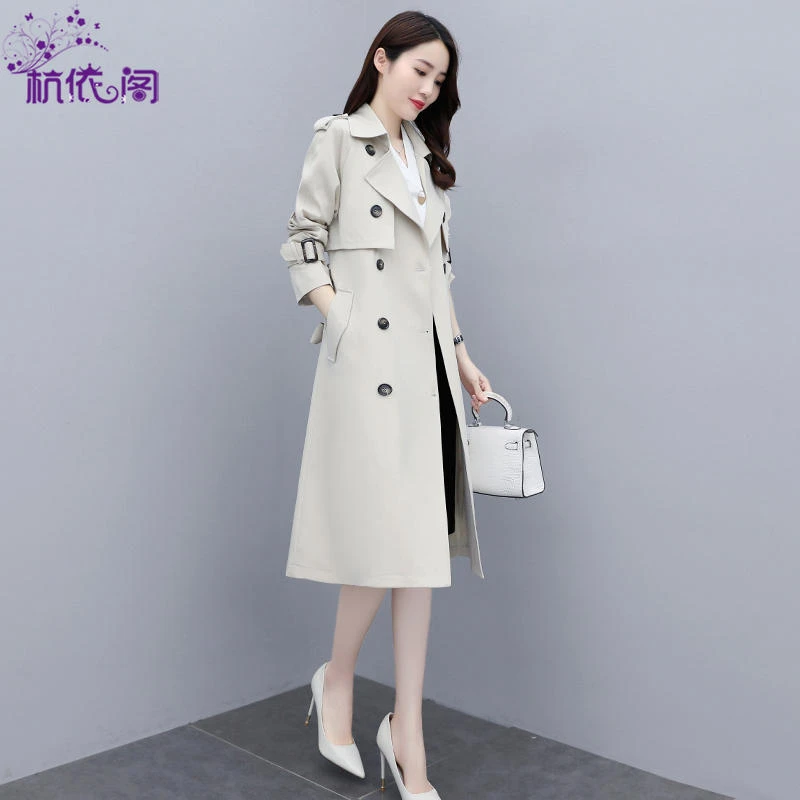 风衣女中长款2025年春秋新款气质流行时尚高端大牌英伦风大衣外套