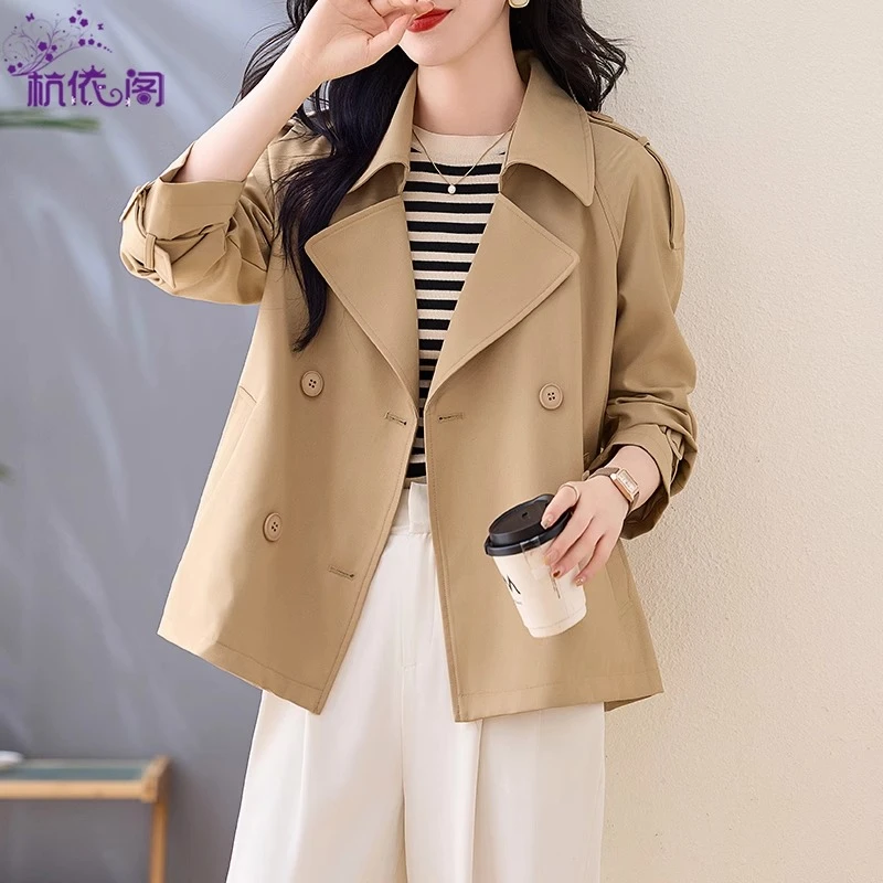 短款风衣女2025新款春秋高级感小个子英伦风气质休闲百搭早秋外套