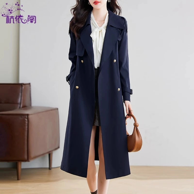 风衣女中长款2025秋季新款女装高级感气质洋气英伦风春秋大牌外套