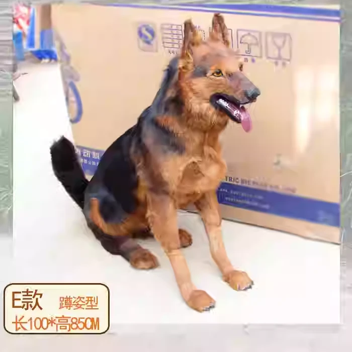 一比一大型真皮仿真狗狗狼狗哈士奇藏獒模型摄影道具展厅橱窗摆件