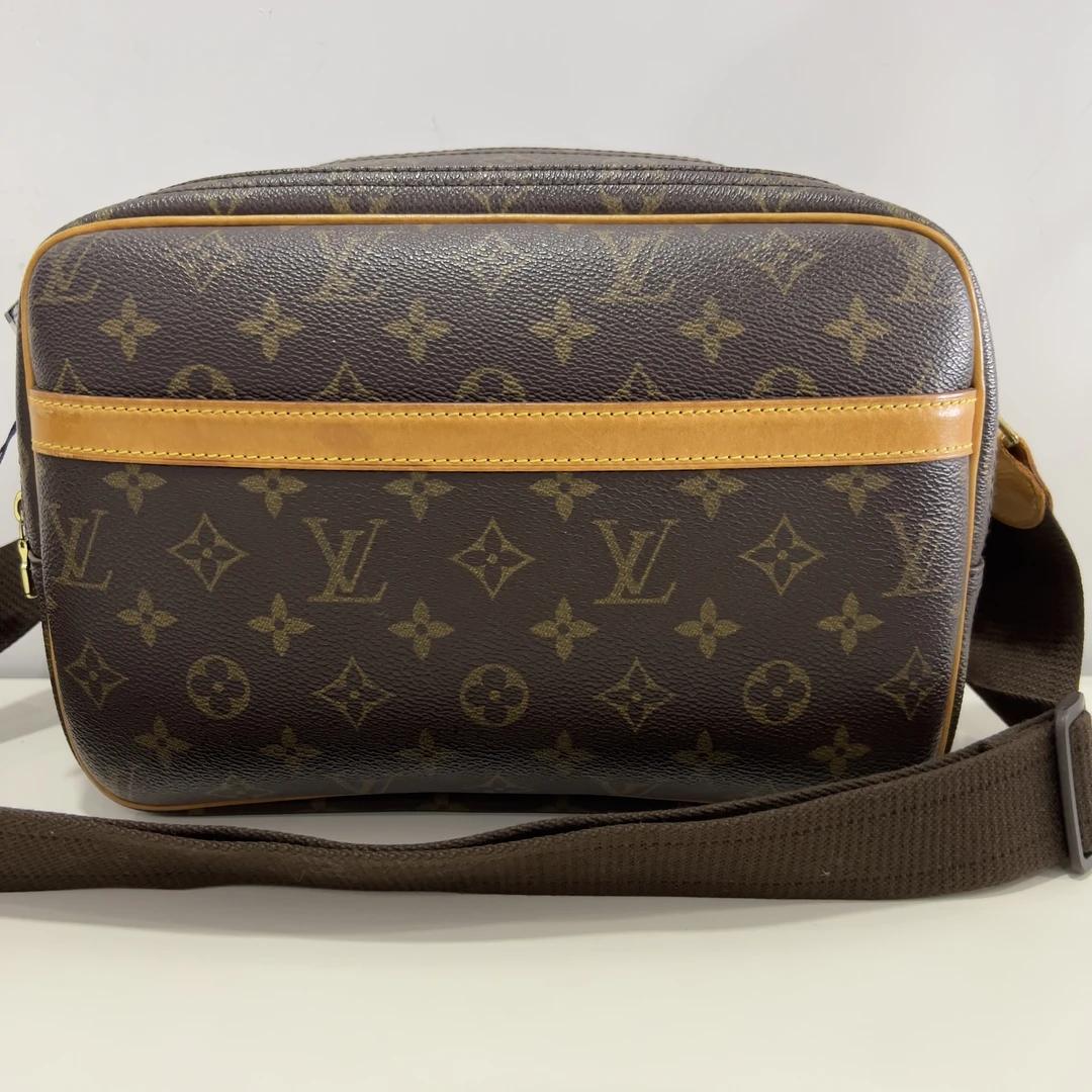 95新 LouisVuitton/路易威登 老花大号中古记者包相机包
