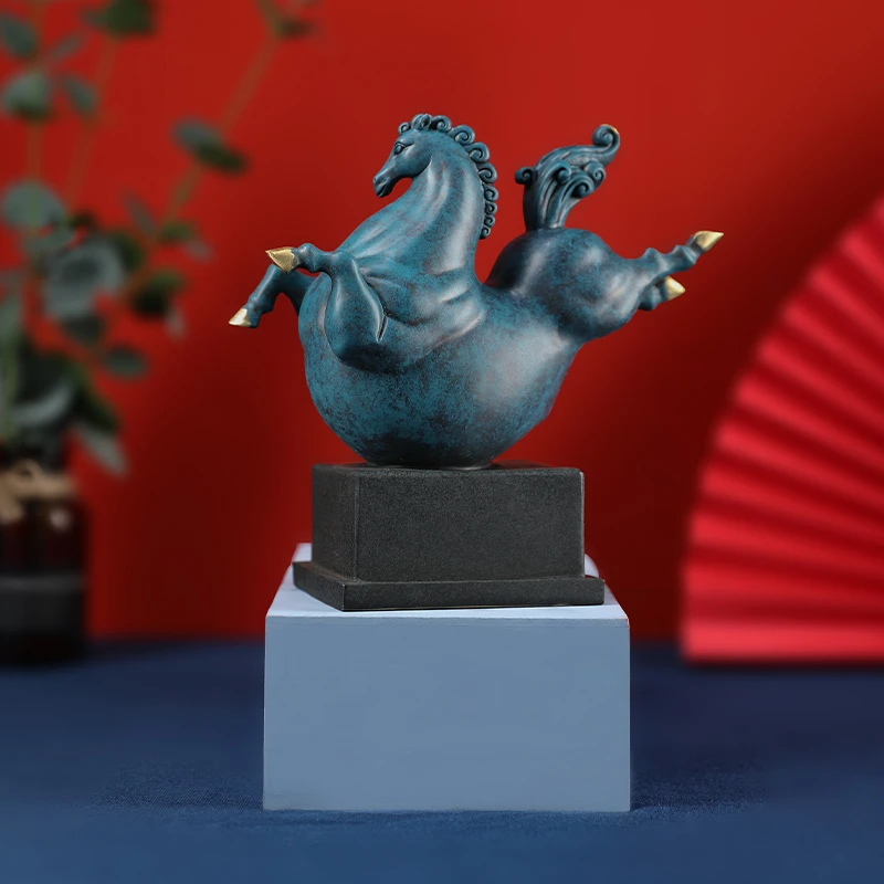 彩铜工艺品摆件-骏马飞腾