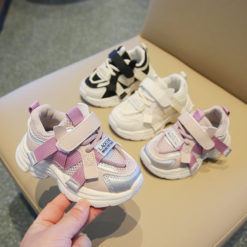 儿童运动鞋3-6岁男童网面老爹鞋软底防滑跑步鞋女童新款单鞋