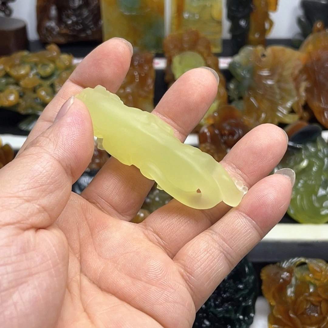 【闪购商品】蛇纹石玉吊坠合金