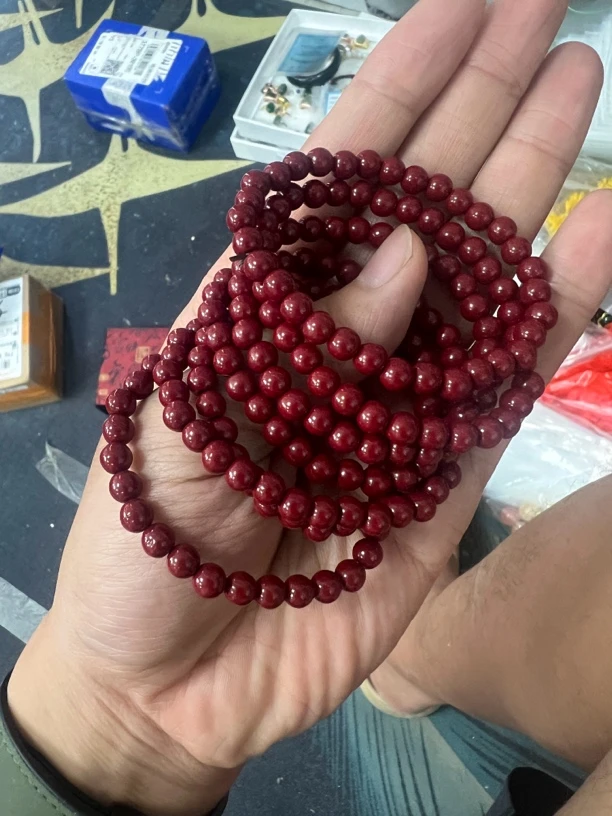 含辰砂工艺品卡6辰砂手串发一条