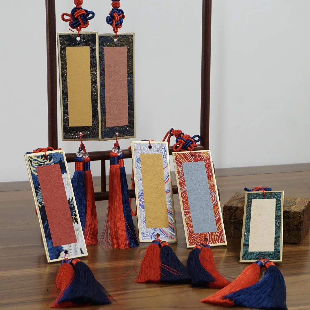 问纸楼·宋锦金潜银潜迷你卡（一份10张）5*13.5