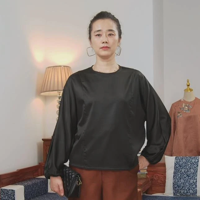 品叔&重工 · 6A桑蚕丝香云纱新中式设计时尚上衣