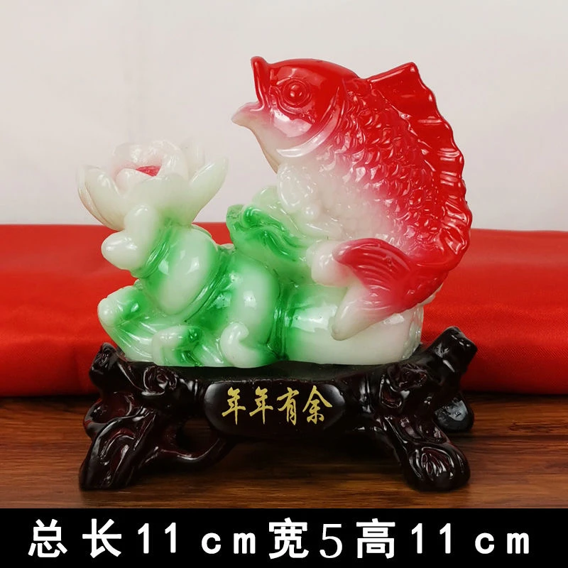 年年有鱼摆件工艺品客厅摆件创意摆设酒柜玄关家居办公桌高档礼品