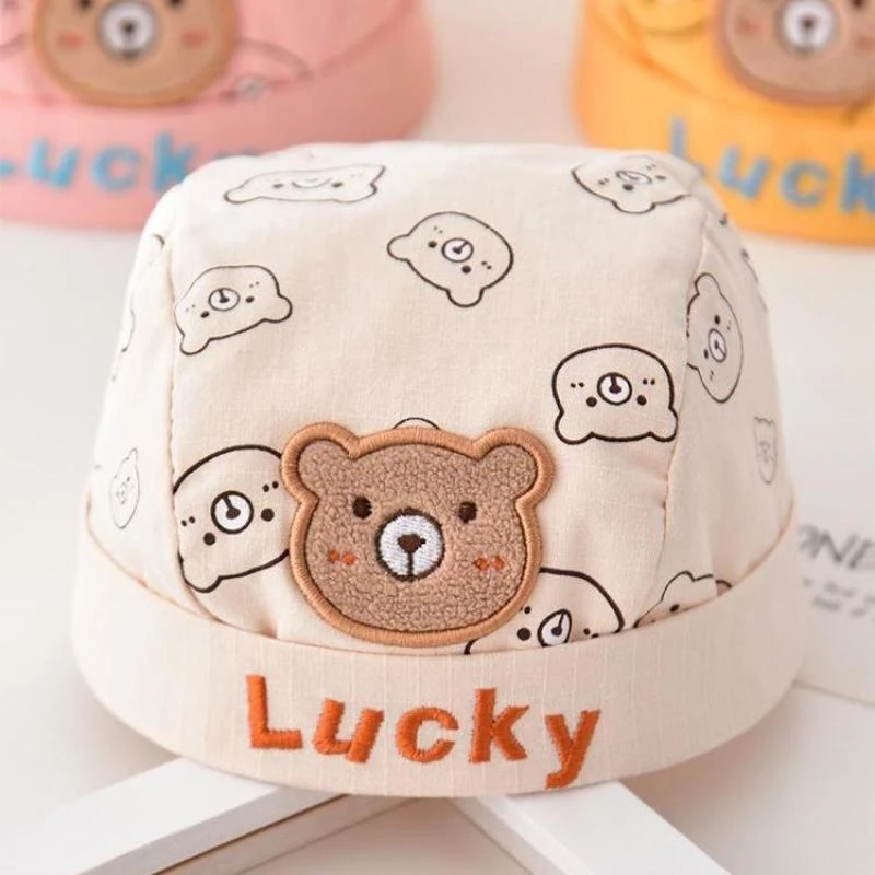 婴儿帽子春秋薄款地主帽新生儿男女宝宝可爱超萌少爷帽小月龄胎帽