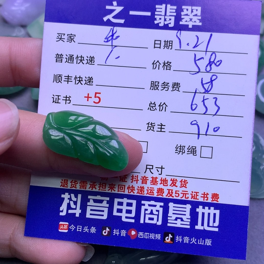 【闪购商品】翡翠颈饰未镶嵌乖*