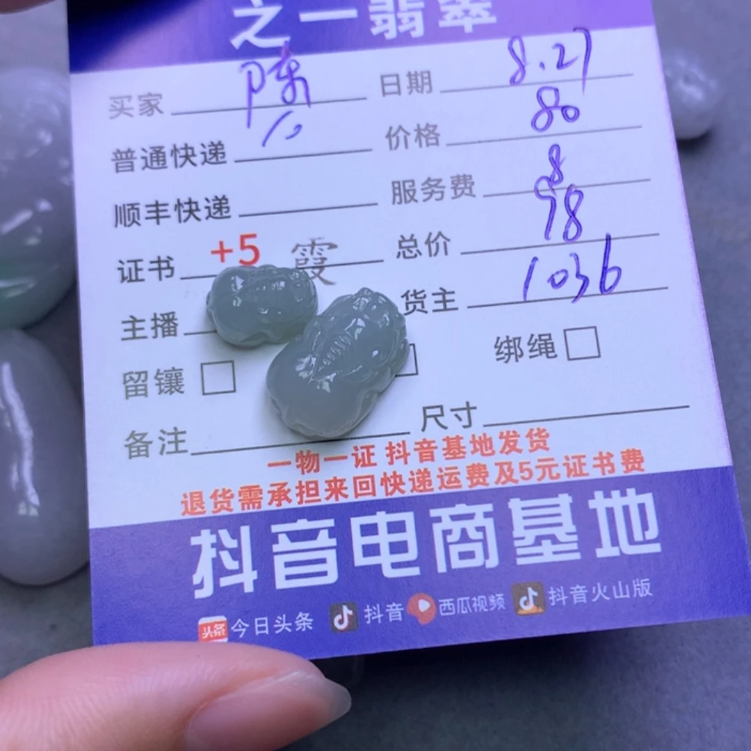 【闪购商品】翡翠颈饰未镶嵌陈*大