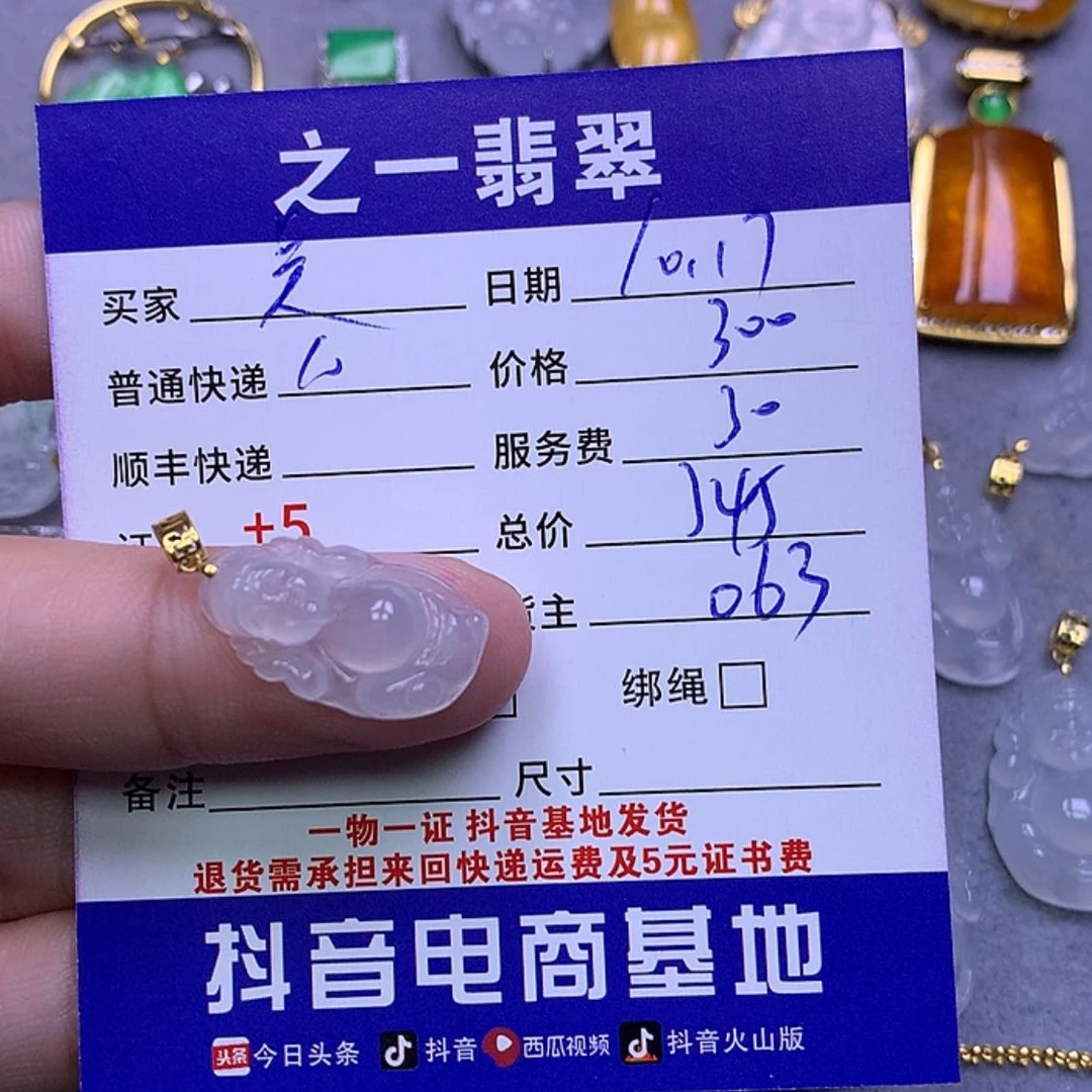 【闪购商品】翡翠颈饰18K金镶嵌吴*