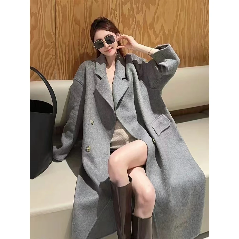 【青姐专享】YP5001长款羊毛大衣外套