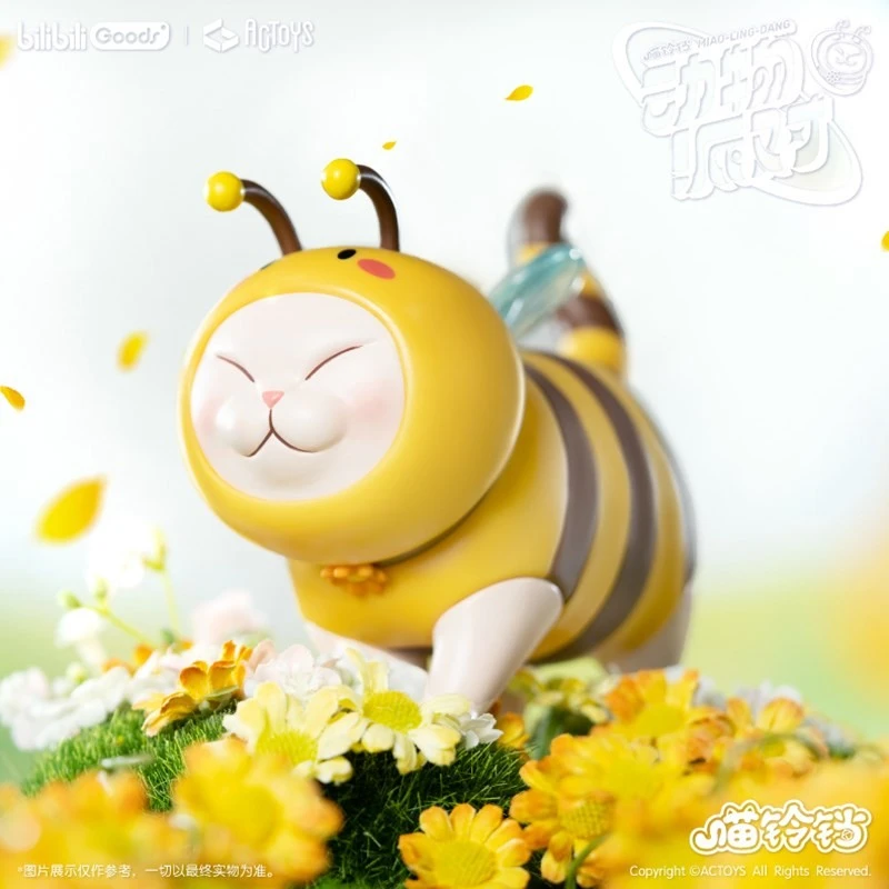 【拆盒】ACTOYS猫铃铛之动物派对系列可爱猫咪盲盒潮玩手办周边礼物